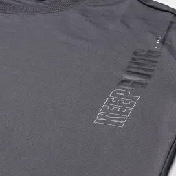 ALCIS Grey Slim Fit Printed Sweatshirt image 5