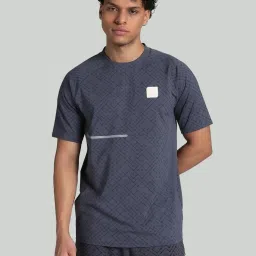 Puma Grey Regular Fit Printed T-Shirt image 1