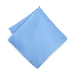 Van Heusen Blue Solid Pocket Square image 1