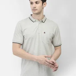 Crimsoune Club Light Grey Slim Fit Polo T-Shirt image 1