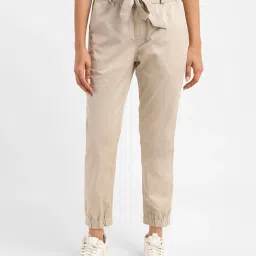 Levi's Beige Regular Fit High Rise Joggers image 1