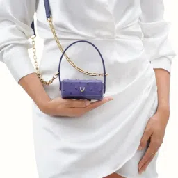 Hidesign Atelier Bartoli 01 Indigo Leather Textured Lipstick Purse image 1