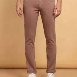 Wrangler Skanders Brown Slim Fit Low Rise Jeans image 1