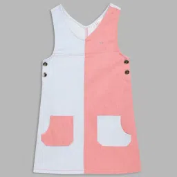 Elle Kids Multicolor Cotton Color Block Pattern Dress-image-20