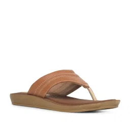 Bata Women's Tan Thong Sandals image 1