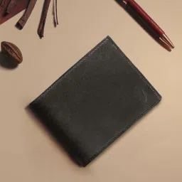 Hidesign Black Casual Leather Bi- Fold Wallet for Men image 1