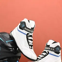 Eego Italy Men's White Biker Boots image 1