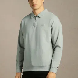 Louis Philippe Grey Cotton Regular Fit Sweatshirt image 3