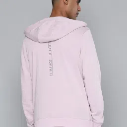 ALCIS Light Pink Regular Fit Printed Sports Hoodies image 2