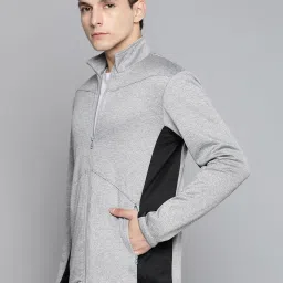 ALCIS Grey Slim Fit Self Pattern Sports Jacket image 3