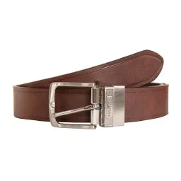 Nautica Brown & Black Leather Reversible Belt for Men image 1