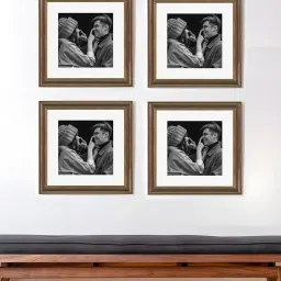 Art Street Synthetic Wood Brown Photo Frame (12 x 12 Inch) - Set of 4 image 1