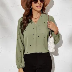 Stylecast X Slyck Print Top image 2