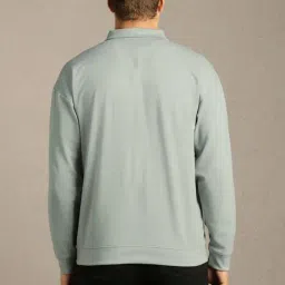 Louis Philippe Grey Cotton Regular Fit Sweatshirt image 2