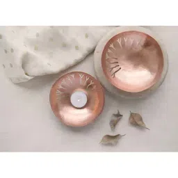 COPPRE Copper Prana Tea-Light with Holder - Set of 1 image 2