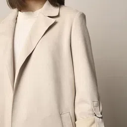 ONLY Women Suede Longline Parka Jacket image 2