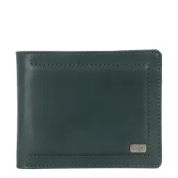 Baggit Beau Triox Green PU Solid Bi-Fold Wallet image 1