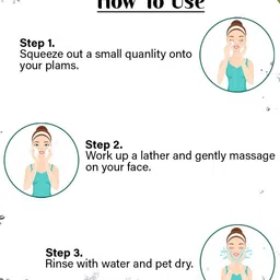 COROnation Herbal Set Of 3 Kesar & Chandan Face Wash - 75 ml Each image 2