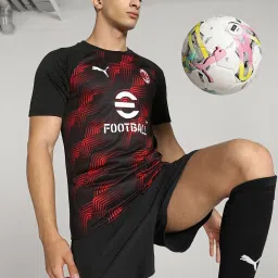 Puma AC Milan Black Regular Fit Printed Jersey image 1