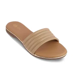 Tresmode Women's Beige Casual Sandals image 1