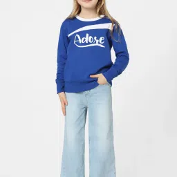 KIDS ONLY Blue Graphic Print Sweatshirt image 4