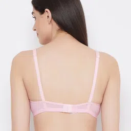 Clovia Pink Non Wired Padded T-Shirt Bra image 2