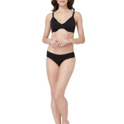 Amante Black Under Wired Non Padded Minimizer Bra image 4