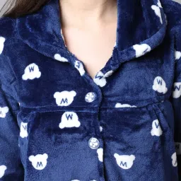 Tag 7 Navy Printed Night Suit image 5