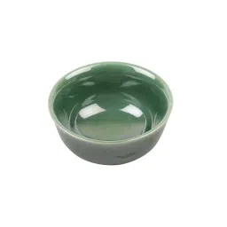 VarEesha Awesome Solids Green Ceramic Veg Bowls (120 ml) - Set of 4 image 4