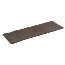 VarEesha Awesome Solids Brown Ceramic Serving Platter - Set of 1 image 2