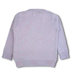 Bodycare Girls Lilac Cotton Self Sweater image 2