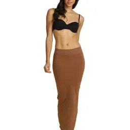 Zivame Brown Polyamide Saree Shapewear image 4