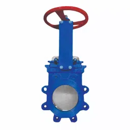 PMW 16 inch 400 mm Cast Iron Knife Edge Gate Valve S.S 304 Disc Lever Operated image 1