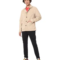 celio celio* Beige Full Sleeves Regular Fit Jacket image 5