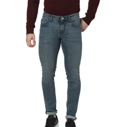 celio celio* Blue Lightly Washed Solid Jeans image 1