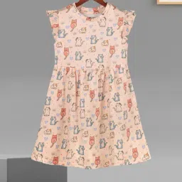 HELLCAT Girls Peach Printed Dresses-picture-40