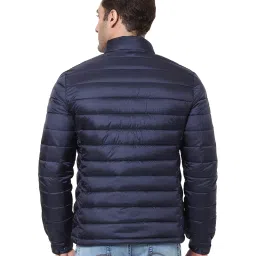 celio celio* Navy Full Sleeves Quilted Jacket image 2
