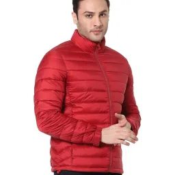 celio celio* Red Quilted Full Sleeves Jacket image 3
