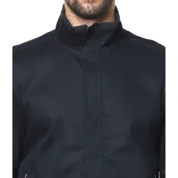 celio celio* Navy Full Sleeves Solid Jacket image 4