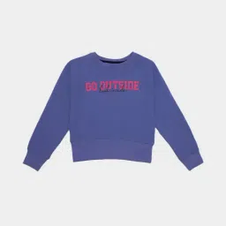Bodycare Girls Lavender Graphic Print Full Sleeves Sweatshirt-image-53
