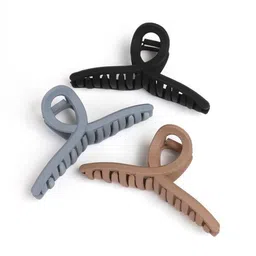 Lyphy Women Set of 6 Matt T Shapeed Hair Claw Clip image 4