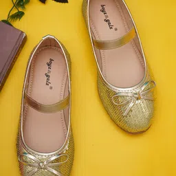 BOYZ N GALZ Girl Embellished Round Toe Slip-On Ballerinas With Bows-picture-22