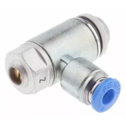 Festo Filter Regulator GRLZ Series, 4 mm Tube Inlet Port x G 1/8 Outlet Port, GRLZ-1/8-QS-4-D image 1