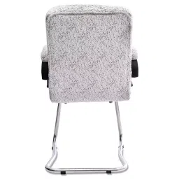Ib basics White Fabric Baxtonn Office Visitor Chair image 5