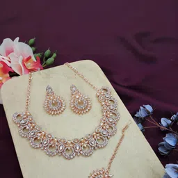 VATSALYA creation Women WhiteJewellery Set-picture-33