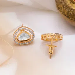 Rubans 22K Gold-Plated Kundan & Cubic Zirconia Stone Studded Jewellery Set image 3