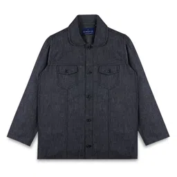 INFINITY Denim Cotton Woven Full Sleeves Solid Jacket - Black-picture-18