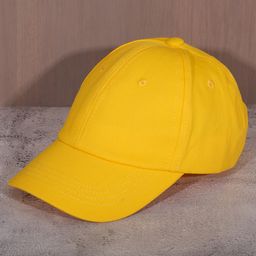 DukieKooky Solid Baseball Cap - Yellow-picture-40