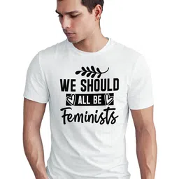 Seekbuylove Typography Printed Round Neck Bio Finish Cotton T-shirt-picture-40