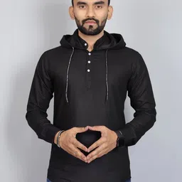 QLONZ STORE Men Hooded Sweatshirt image 4